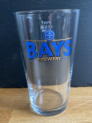 Bays Brauerei Pint Glas gebraut in Paignton Devon. pub bar mancave