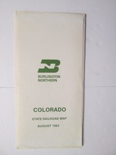Large Burlington Northern State Railroad Map ...