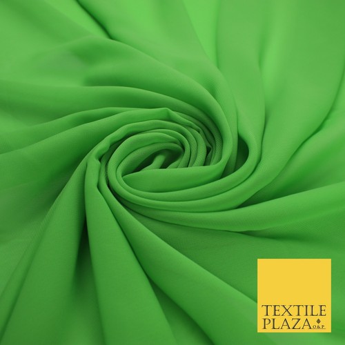 70 COLOURS Plain Dyed Chiffon Fine Soft Georgette Sheer Dress Fabric 57" Wide - Picture 100 of 209