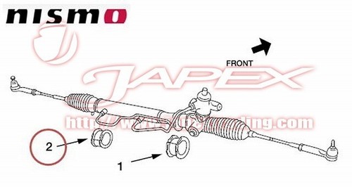 NISMO Steering Rack Mount Bush for SILVIA S14 54444-RS520/54445-RS540 - Picture 2 of 2
