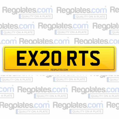 EX20 RTS Cherished Car Number Personalised Reg Private Plate EXPORT EXPORTS