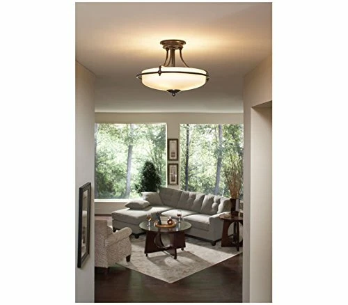 Quoizel GF1721PN, Griffin, Semi Flush 4 -Light Ceiling Fixture, Bronze - Picture 4 of 5