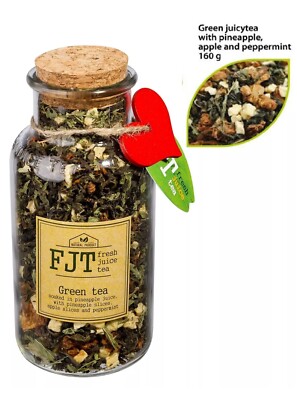 APPLE PEPPERMINT Green tea soaked Pineapple juice 160g Gift Healthy FJT Vietnam