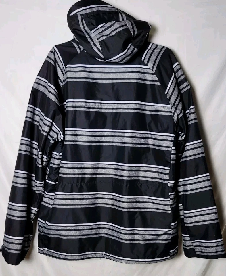 DC Men L Exotex 5k Series Waterproof Winter Snow Ski Strip Hood Zip Logo Jacket - Image 2 of 4