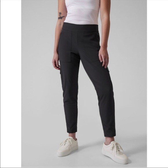 Athleta Chelsea Cargo Lined Pant size 18 Black #631619 | eBay