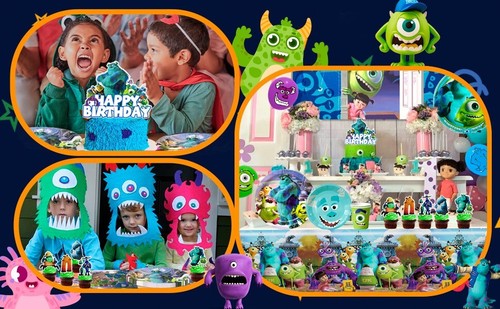Monsters Inc Birthday Party Supplies for Kids Birthday Decoration Plates Balloon - Picture 9 of 10