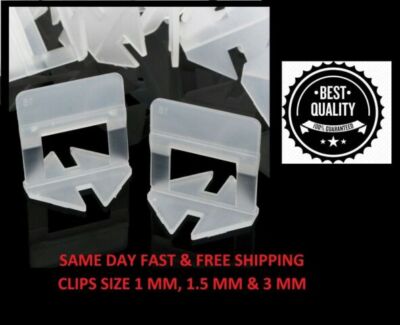 200 - 3000 Pcs Clip Tile Leveling System Kit Floor Wall Tile Spacer Tiling Tool