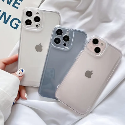 Hülle für iPhone 14 13 12 11 XR 7 8 SE KLAR Stoßfest Silikon 360 Handyhülle