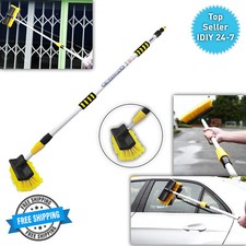 2m Telescopic Hose Water Fed Caravan Boat Car Van Bus Window Wash Brush Cleaner