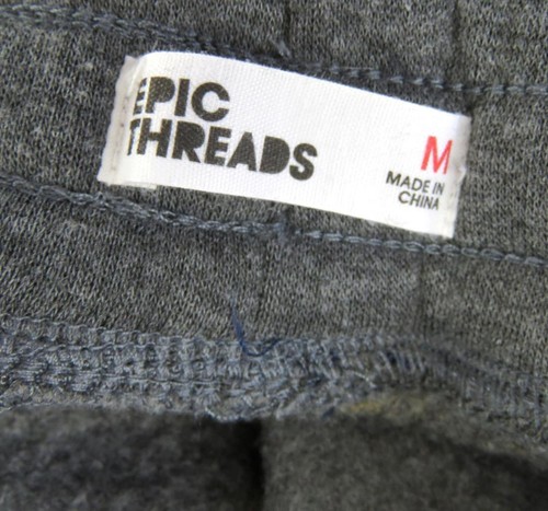 EPIC THREADS Medium Youth Grey Sweat Pants Joggers Boy Girl Fleece Interior - Picture 5 of 6