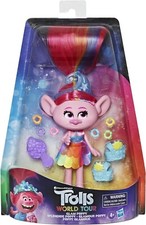 Image of DreamWorks Trolls Glam Poppy Fashion Doll with Dress, Shoes, and More