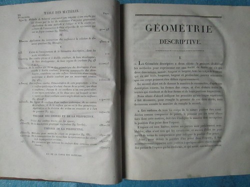 MONGE / BRISSON : GEOMETRIE DESCRIPTIVE, THEORIE DES OMBRES, 1820. 28 planches. - Picture 4 of 12
