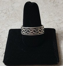 Size 11 925 Sterling Silver Braid / Knot Design ring