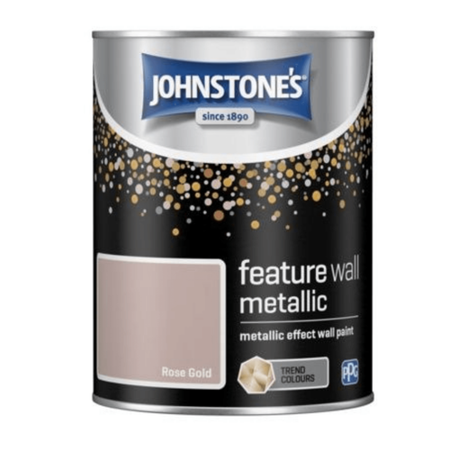 Johnstones Rose Gold Metallic Effect Feature Wall Paint 1.25L