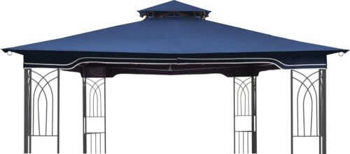 Upgrade Your Patio with Our 10 x 12 Navy Blue Gazebo Replacement Canopy - Picture 3 of 9