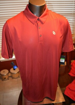 Oklahoma Sooners OU Nike Crimson Polo Shirt Mens Multiple Sizes Dri Fit New W T