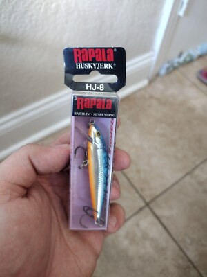 Lot De 6 Leurres Rapala Husky Jerk #8 – Argent – HJ08S – Suspending – Neuf