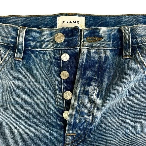 Bermudas Montura Denim Le Slouch Distressed Utility para Mujer Talla 27 Foto 2 de 4