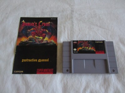 Demon's Crest (SNES) Super Nintendo Cartridge Manual 1994