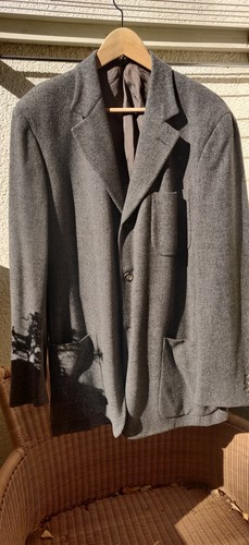 Ermenegildo Zegna Couture Herren Wolle/Kaschmir Grau Jacke Größe EU52 Neuwertig! - Bild 2 von 8