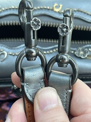 Coach 1941 Kiss Lock crossbody Bag Glovetanned Leather Rare