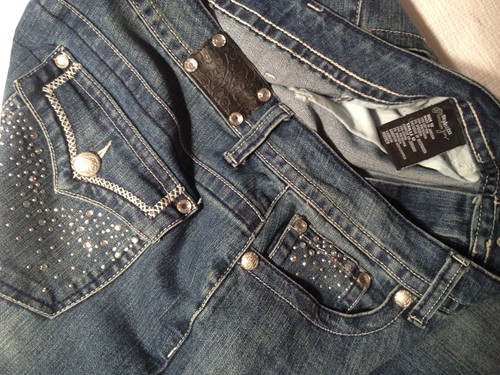 EUC - RRP $299 - Womens Beautiful STYLE & CO. Premium 'Curvy Fit Boot Cut' Jeans - Picture 11 of 12