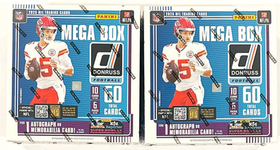 2025 Donruss NFL Mega Box Lot of 2 Factory Sealed Downtown Chase Panini