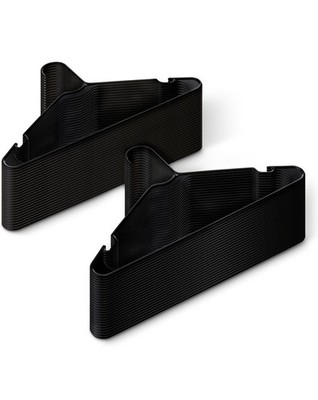 Amazon Basics Kunststoff Kleiderbügel, Erwachsenengröße, schwarz, 50 Stück