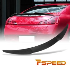 For 2008-2013 Infiniti G37 Coupe Matte Black Rear Lid Spoiler Wing V-style Trim