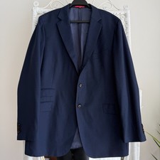 Suitsupply Blazer 48L Blue Wool Sienna Suit Jacket Vitale Barberis Canonico