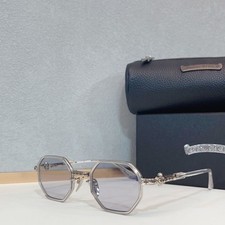 Chrome Hearts TATTERS Eyeglasses Frame Silver 48-24-150   Authentic