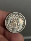 1877 Seated Liberty Quarter VF-XF Toned