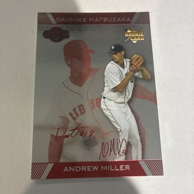 2007 Topps Co-Signers Silver Red /199 Andrew Miller Daisuke Matsuzaka #100 