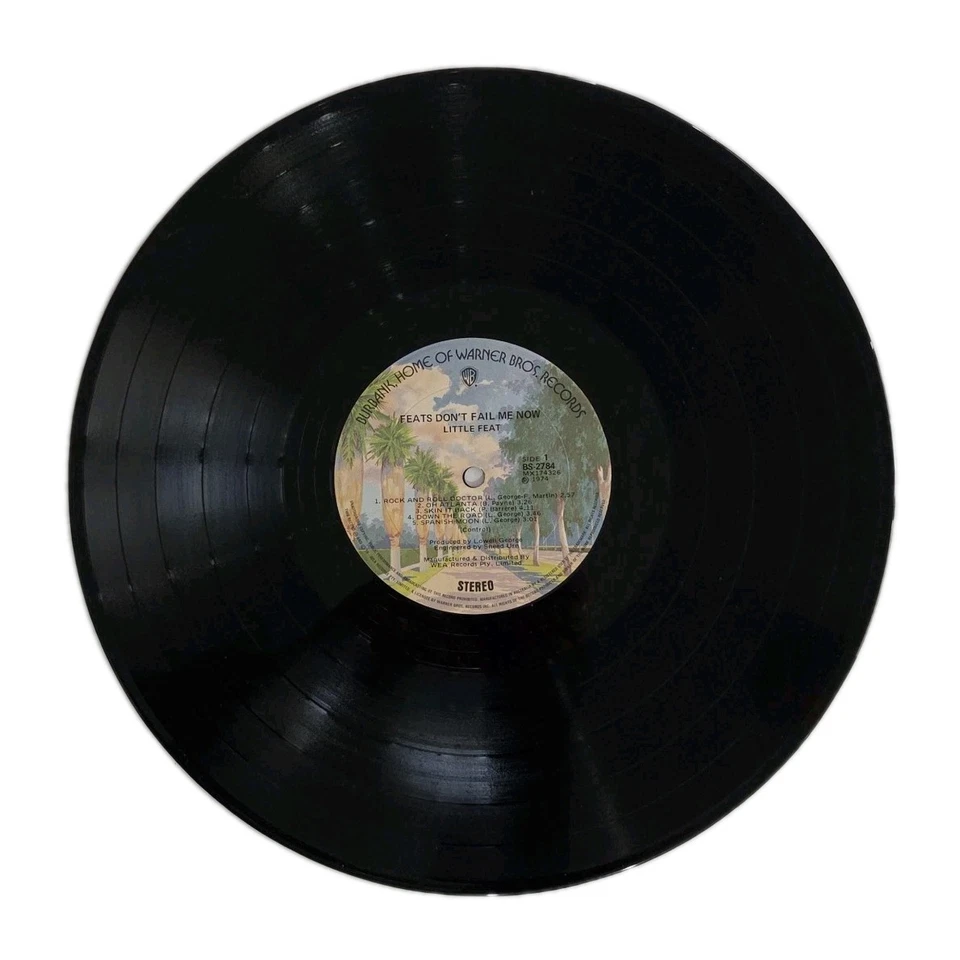 LITTLE FEAT "Feats Don't Fail Me Now" 1st AUSSIE PRESS 12" VINYL LP (BS 2784) EX - Image 3 of 4