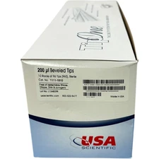 Usa Scientific 1111-1810 200ul Beveled Tips 10 Racks of 96 Tips Sterile