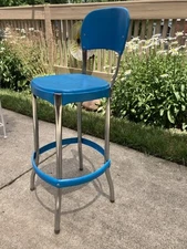 Vintage teal Cosco Kitchen Seat Chair PRICE DROP