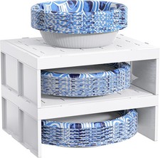 Paper Plate Dispenser  Paper Bowl Dispenser Space-Saving Plastic Foam