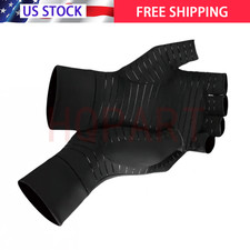 Black Copper Arthritis Compression Gloves Hand Support Pain Relief Joint Self