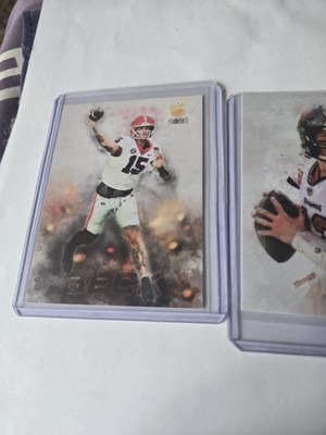 Carson Beck #1 Georgia Art Card 9/10 John Rudolph Signed SSP RC & Tom Brady/100