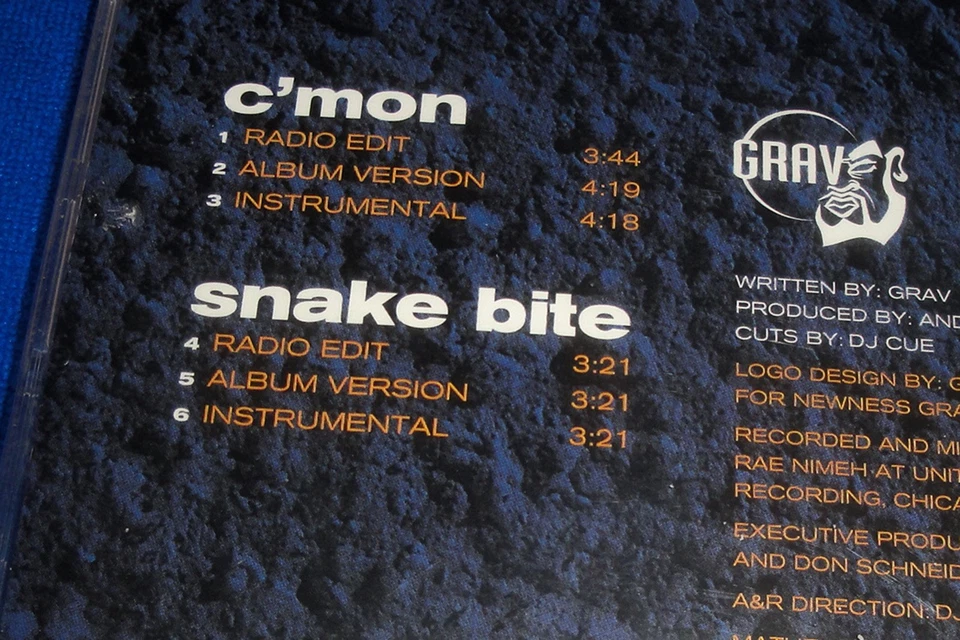 Grav C’MON/SNAKEBITE/SEX/CITY TO CD Single Lot SEALED/Down To Earth/Al Tariq Foto 4 de 4