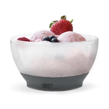 Ice Cream Freeze Bowl Double Walled Insulated Freezer Gel Chiller Kitchen Acc...
