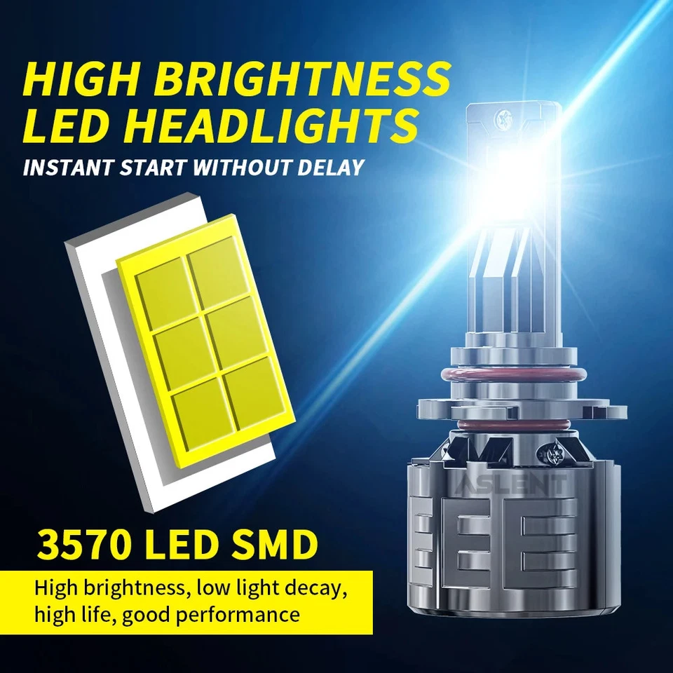 H7 LED Canbus 3570 H11 H1 H4 76000LM 190W H8 LED Car Bulb Fog Light 6000K 12V - Image 3 of 4