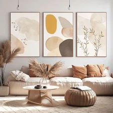 Hand-painted Oil Painting 3 Panel Creativity Wall Art Illustration unframed #045