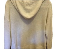 LOFT Cream Pullover Hooded Sweater S Cute NWOT