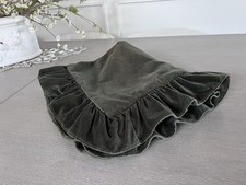 Ralph Lauren Vintage Emerald Green Velvet Ruffle Euro Pillow Cover 1