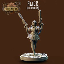 miniatura steampunk Alice - miniaturas DnD - Juego de rol - Minia de mesa