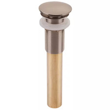 Sinksense 1.5 In. Pop-Up Sink Drain in Nickel for Use without Overflow Hole