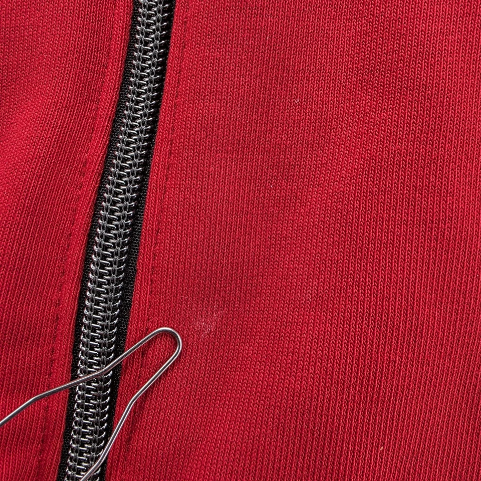 Polo Ralph Lauren Sudadera con Capucha Para Hombres 2XL Rojo Cremallera Completa Bolsillos Cresta Parche Poni Logo Foto 3 de 4