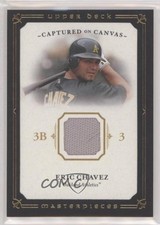 2008 Upper Deck Masterpieces Captured on Canvas Eric Chavez #CC-EC 0c2