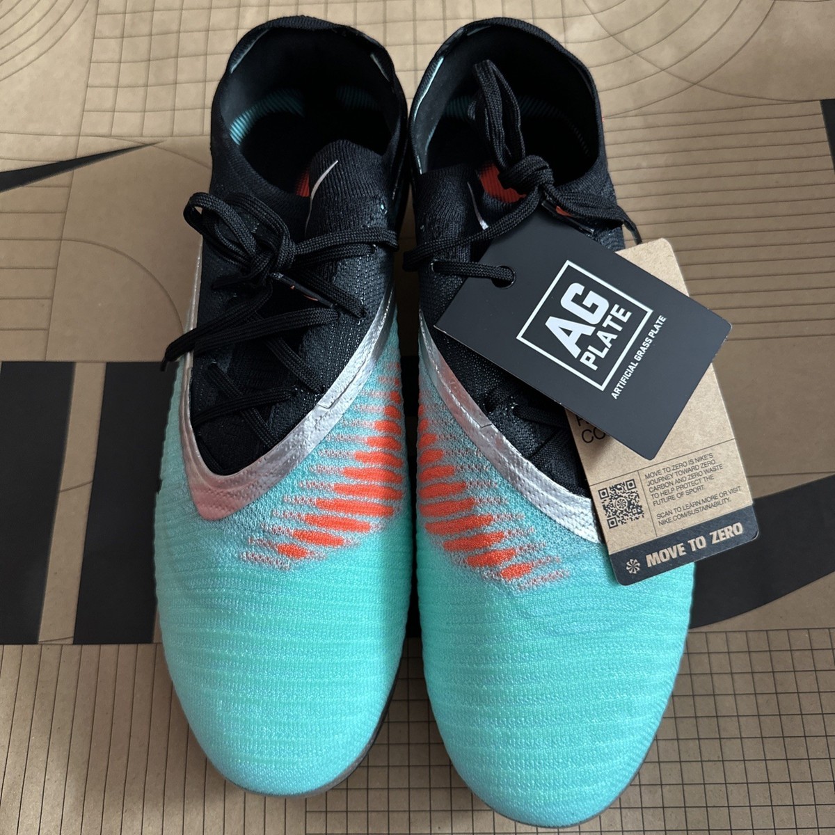 Nike Phantom 6 Low Elite Le Ag Pro Chrome Silver-Black Sz 11.5